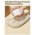 thumbnail image 6 of Foldable Baby High Chair,Infant Feeding Chair with Adjustable Height and Large Storage Basket, Unisex,Light Gray, 6 of 11