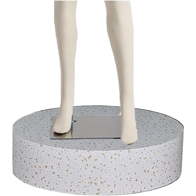 Clothing Store Model Display Platform Base Cylindrical Display Stand Art Decor Stand 200kg Load-Bearing, Easy to Clean(19.7x19.7in)