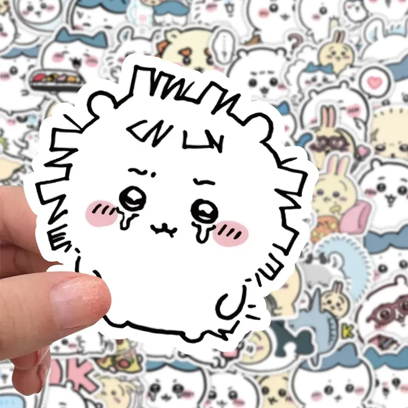 60pcs Cute Jiikawa Decorative Desk Laptop Water Cup Stationery Box Sticker Laptop Waterproof Sport DIY Car Stickers Kids Toys