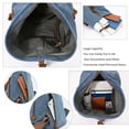 thumbnail image 4 of KL928 Canvas Vintage Backpack Shoulder Bags Outdoor Travel Rucksack Hiking Backpacks for Men Women., 4 of 7