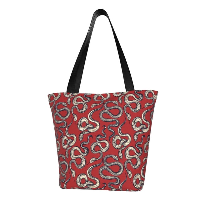 Disketp Snake for Women’s Casual Shoulder Tote Bag Cross-body Handbags for Shopping, Travel and Daily Use