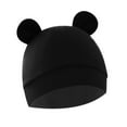 thumbnail image 5 of GYRATEDREAM 6 Pieces Newborn Baby Hat Bear Ears Infant Caps Kids Boy Girl Toddler Hospital Hats Cotton Beanie Caps for 0-6M Multi-color, 5 of 7