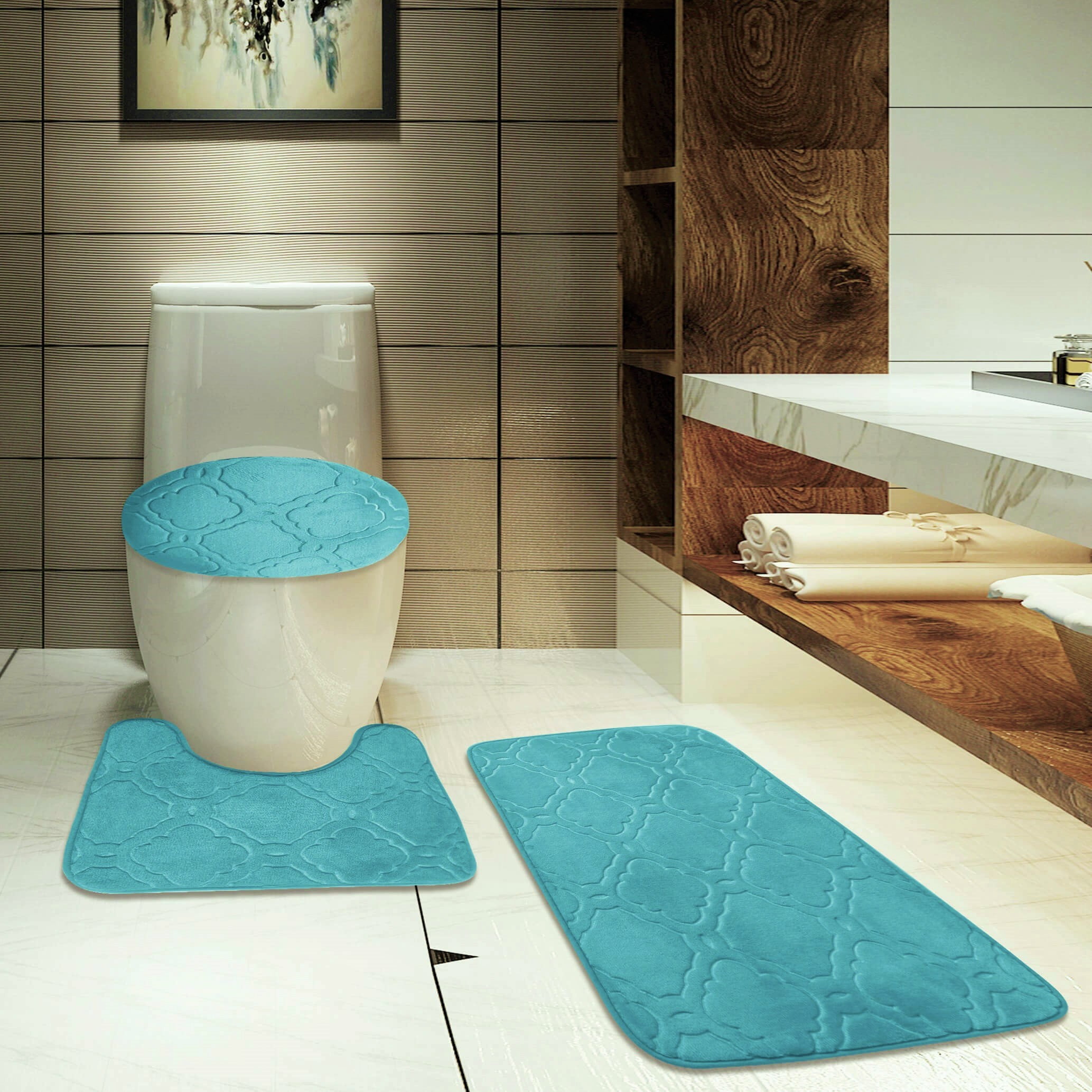 bath and toilet mat