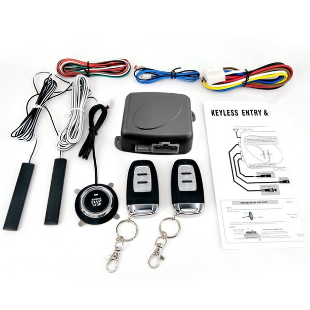 Kit de démarrage à distance universel pour voiture - Système de démarrage à  distance - Système de démarrage automatique - Système d'arrêt - Accessoires  de voiture : : Auto