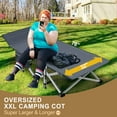 thumbnail image 5 of MOPHOTO Oversized 2PK Folding Camping Cot for Adults, XXL Outdoor Portable Camp Bed with Carry Bag, Oxford Strong Heavy Duty Sleeping Cots with Mattress, 5 of 8