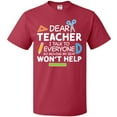 thumbnail image 3 of Inktastic Dear Teacher I Talk to Everyone So Moving My Seat Won't Help T-Shirt, 3 of 5