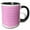 Black/White, variant on 3drose, Hot Pink and White Gingham Pattern Girly Rustic Country Kitchen Cute Cottage Checked Dining Theme, 11oz Two-tone Green Mug
