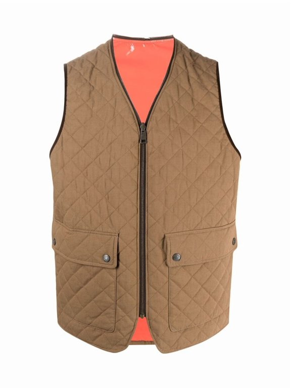 Reversible Quilted Vest Jacket (Men's)