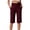 Wine, variant on Cxenplz Women's Bermuda Shorts Knee Length High Waisted Stretchy Long Shorts with Pockets Athletic Casual Summer