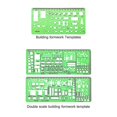 thumbnail image 3 of 2025 Latest Model 2023-6 Pcs Architect Multi Purpose Drawing Template Set House, 3 of 3