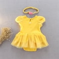thumbnail image 6 of WIBACKER Infant Baby Girls Romper Tutu Dress 3-18M Princess Bodysuit Tulle Dresses with Headband Birthday Christmas Halloween Costume, 6 of 13