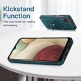 thumbnail image 3 of Feishell Fit for Samsung Galaxy A12 5G Case with 360° Rotatable Ring Holder,Shockproof Drop Resistant Premium Plain PU Leather Soft TPU Card Slots Kickstand Back Protective Phone Case,Blue, 3 of 8