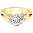 thumbnail image 3 of IGI Certified 5 Carat Round Shape Lab Grown Diamond Engagement Ring | 14K Yellow Gold |Twisted Blossom Diamond Ring | FG-VS1-VS2 Quality Friendly Diamonds, 3 of 5