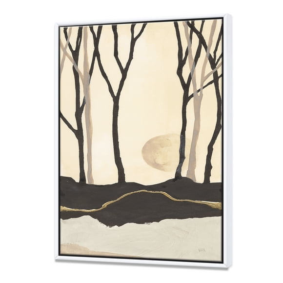 Forest Silhouette III - Modern Farmhouse Framed Canvas