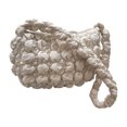 thumbnail image 1 of Bolsa De Hombro Bolso de mano para mujer, color sólido, acolchado, moda, plisado, embrague femenino (blanco) Ehuebsd Para Estrenar, 1 of 3