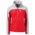 thumbnail image 2 of Women's Cutter & Buck  Scarlet Nebraska Huskers Charter Eco Recycled Half-Zip Anorak Jacket, 2 of 3