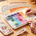 thumbnail image 5 of Resin Rhinestone Kit 40 Colors 32000 Pcs 3mm Flatback Gems with B7000 Glue for Diamond Art Nail Art Crafts, 5 of 8