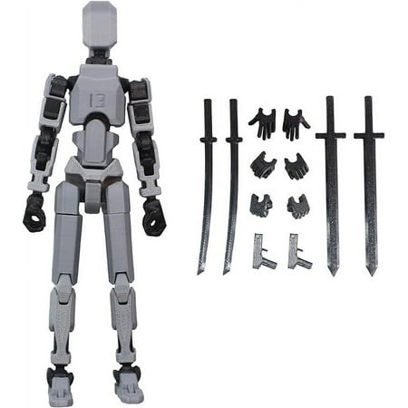 Darzheoy Titan 13 Action Figure, T13 3D-Printed Action Figures, Full Body Mechanical Doll, Figure Set Gift for Child Adult - E