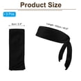 thumbnail image 2 of Uxcell Head Ties Headband Ninja Karate Headband Adjustable Sports Tie Back Black, 3 Pack, 2 of 7