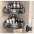 thumbnail image 1 of Esquinero para Baño Regadera Ventosa Repisas Sin Taladro Organizador de Regadera Metal de Aluminio Porta Shampoo Antióxido Estante Organizador Baño Gris Mueble para Regadera, 1 of 6