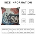 thumbnail image 5 of Qinduosi Decoration Throw Pillow Cushion Covers ,,Clapboard, and Movie Time Banner Sign Print Pillows Home Decor Couch Pillow Case White, 5 of 5