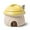 Yellow, variant on French Onion Soup Bowl with Lid, Ramekin, Funny Mushroom House Style Novelty Bowl, Lava Cakes, Creme Brulee, Egg cooker. With heat dissipation vents, 13 oz. (Yellow)