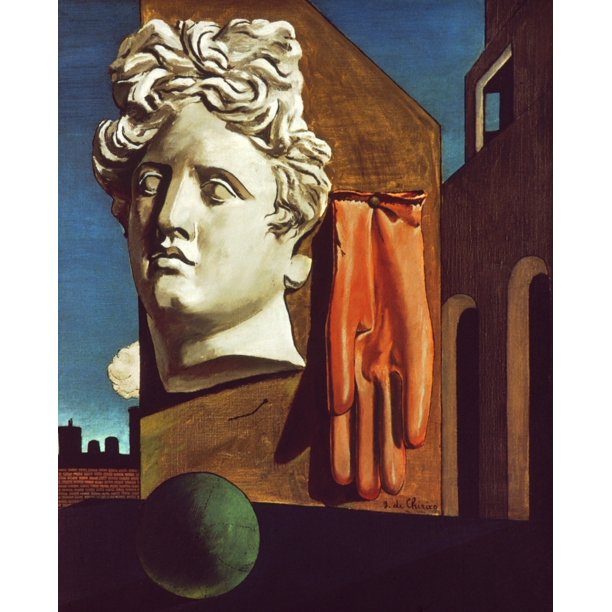 Le Chant DAmour 1914N(Song Of Love) De Chirico Oil