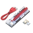 thumbnail image 1 of Kearding 6 uds PCIE Riser 009s Plus versión mejorada VER009S tarjeta elevadora PCI E 16x PCI 6Pin USB 3 .0 Cable 1X 16X extensor Electrónica miscelánea, 1 of 6