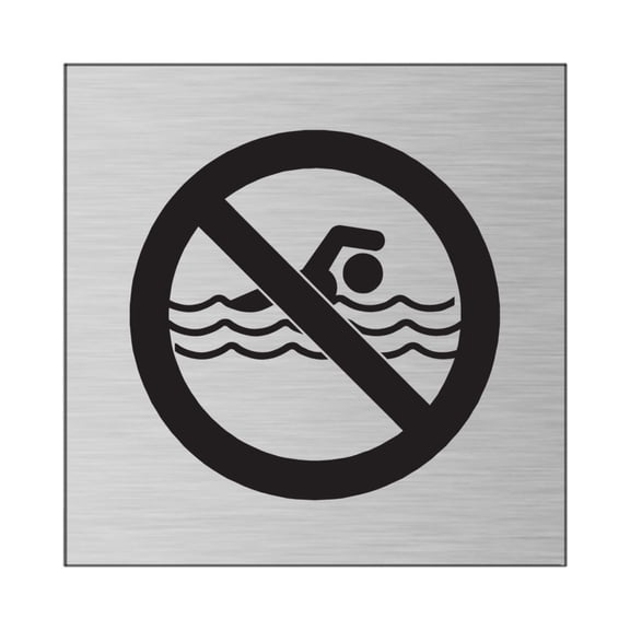 No Swimming Signs