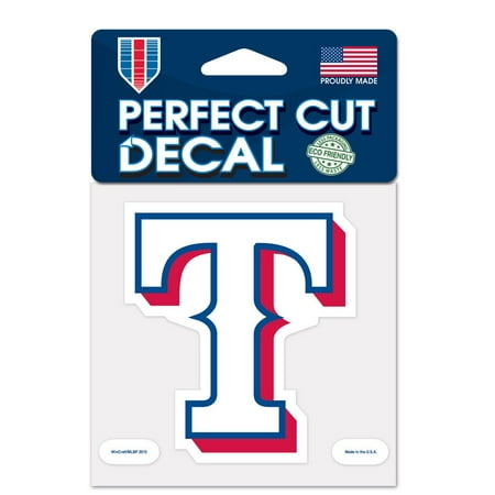 Texas Rangers 4x4 Perfect-Cut Car Auto Decal Sticker