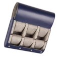 thumbnail image 3 of Estuche organizador de relojes con 6 ranuras de piel sintética, portátil, accesorio de protección para hombres y mujeres, resistente al polvo, para Azul, 3 of 8