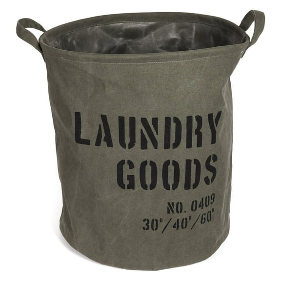 Danya B. Army Canvas Laundry Bucket