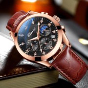 Top Luxury CHENXI Watches For Men Sport Chronograph Waterproof Quartz Wrist Watch Male Fashion Leather Strap Business Watches