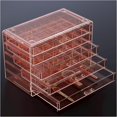 thumbnail image 1 of Acrylic Earrings Holder Organizer Box Large Clear Earring Jewelry Storage Organizer Box Transparent Stackable Drawers Jewelry Display for Earrings Necklace Bracelets Rings Layers Pi, 1 of 7