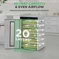 thumbnail image 2 of NutriChef 20 Layer Commercial Food Dehydrator Machine - Includes 20 Stainless Steel Trays, Built-in Digital Timer and Temperature Control, Ideal for Jerky Meat, Fruit, Pet Treats, and Vegetables, 2 of 7