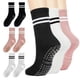 thumbnail image 1 of Calcetines de algodón antideslizantes para mujer, ideales para entrenamientos, gimnasio, pilates y barra, diseño transpirable, 3 opciones de color, calcetines de yoga antideslizantes,, 1 of 7