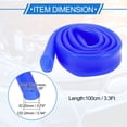 thumbnail image 5 of Unique Bargains 1 Pcs Silicone Vacuum Tubing Hose 3.3Ft 13/16" 20mm ID 2mm Thickness Automotive Vacuum Line High Temperature Blue 130PSI Max Pressure, 5 of 8