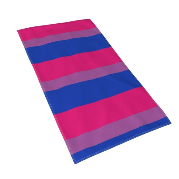 Bisexual Pride Flag Hand Towel Ultra Soft Bath Towels Kitchen Dish Guest Towel For Spa Gym Home Decor 15.7"X27.5"
