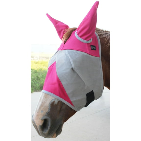 Equine Horse FlyMask Summer Spring Airflow Mesh Cob Ears 73281C