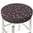 thumbnail image 3 of Lsque Valentine'S Day Round Bar chair cushion covers Velvet Fabric Premium Comfort Protects from Scratches and Stains for 14-17 Inch Chair- 14 inch, 3 of 7