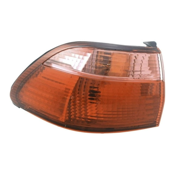 KAIHUIXING Outer Driver Side Red Clear Lens with Bulb Turn Signal Lamp Assembly Tail Light for Honda for Accord 1998-2000