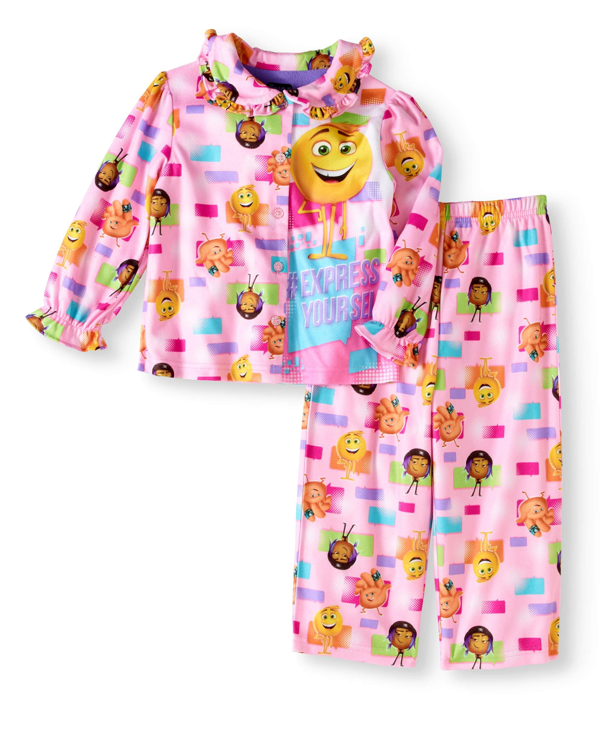 Toddler Girl Button Down Pajama Set Walmart Inventory Checker BrickSeek