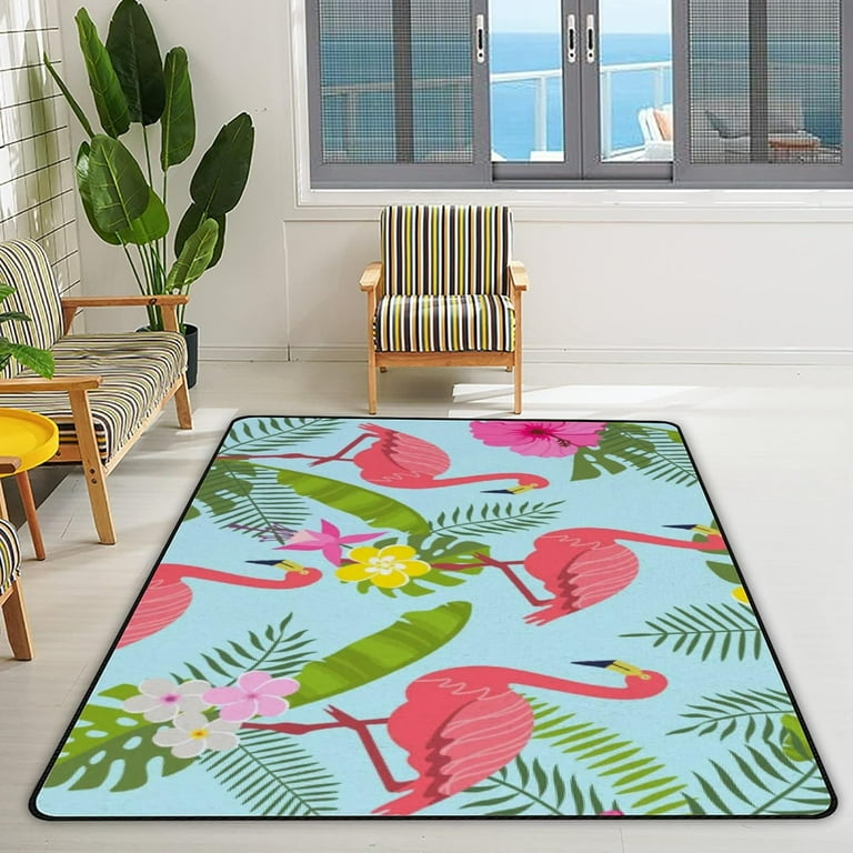 Flamingo store Rug, Flamingo Decor, Tropical Decor, Nursery Rug