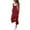 Red, variant on Fashion Jumpsuits for Women Tummy Control Summer Plus Size Sleeveless Dungarees Loose Cotton Linen Long Playsuit Party Jumpsuit