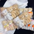 thumbnail image 2 of 3pc/set 13cm Teddy Bear Plush Doll Animal Bear Stuffed Toy Keychain Cute Cartoon Rabbit Plush Key Ring Bag Pendant Children Gift, 2 of 5