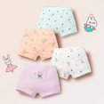 thumbnail image 2 of SILVERCELL 4-11Y Girls Cotton Underwear Cute Printed Hipster Briefs Undies Panties, 4-Pack, 2 of 6