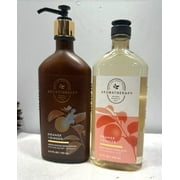 Bath & Body Works Aromatherapy Orange & Ginger Duo (Body Lotion 6.5 fl oz & Body Wash 10 fl oz)