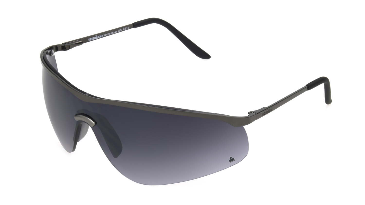 IRONMAN Men's Gunmetal Shield Sunglasses PP02 - image 2 of 3