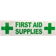 thumbnail image 1 of FIRST AID SUPPLIES Green Safety Labels | 3.5 x 12.5" Inch Rectangle | 25 Pack, 1 of 1