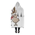 thumbnail image 3 of HATIART Hooded Blanket Christmas Wearable Blanket 56x80 Inch Comfotable Hooded Throw Wrap, 3 of 3